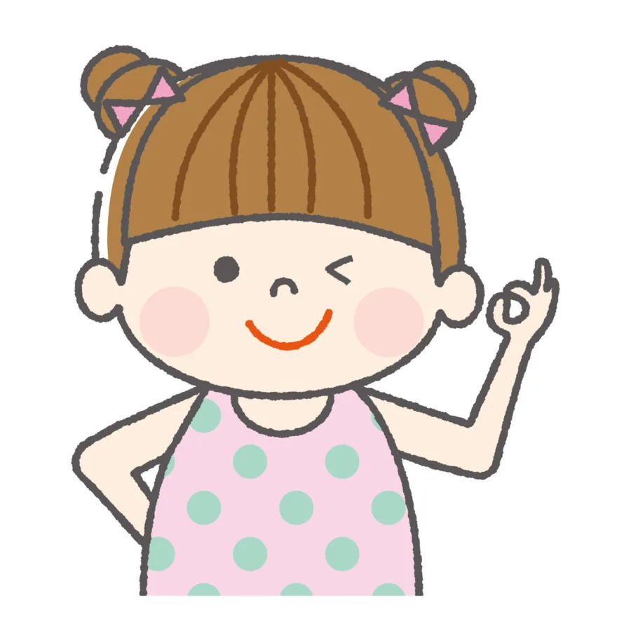 女の子OKポーズ1
